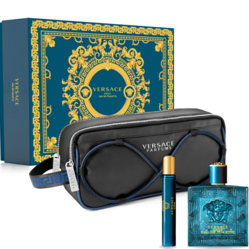 Versace Eros SET EDT 100 ml + EDT 10 ml + kosmetikkveske