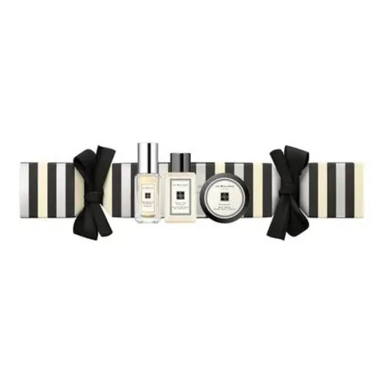 Jo Malone 冬季套装：金银花与印蒿古龙水（男女通用）9ml + 英国梨与小苍兰沐浴露（洗手液和沐浴露）15ml + 葡萄柚甜杏仁与荷荷巴可可籽油舒缓/保湿滋养身体霜 15ml