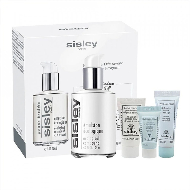 Набор программ Discovery Sisley Joy Ecological Compound Face Emulsion 125 мл + Anti-Aging Day Face Cream 10 мл + Anti-Aging Night Face Serum 5 мл + Eye Contour Cream