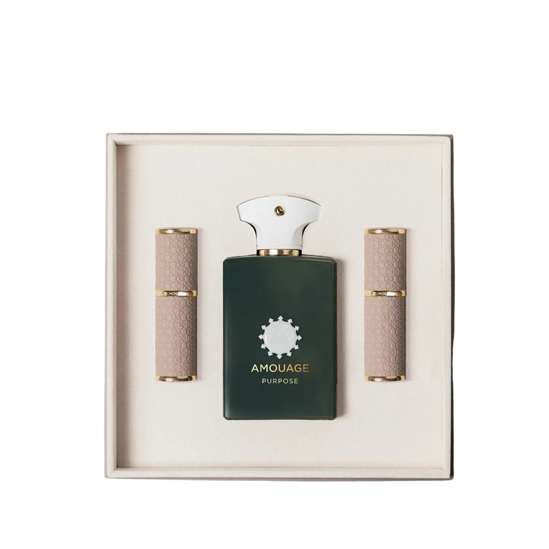 Amouage Purpose conjunto de presente excecional 100 ml + 2 x 10 ml 
