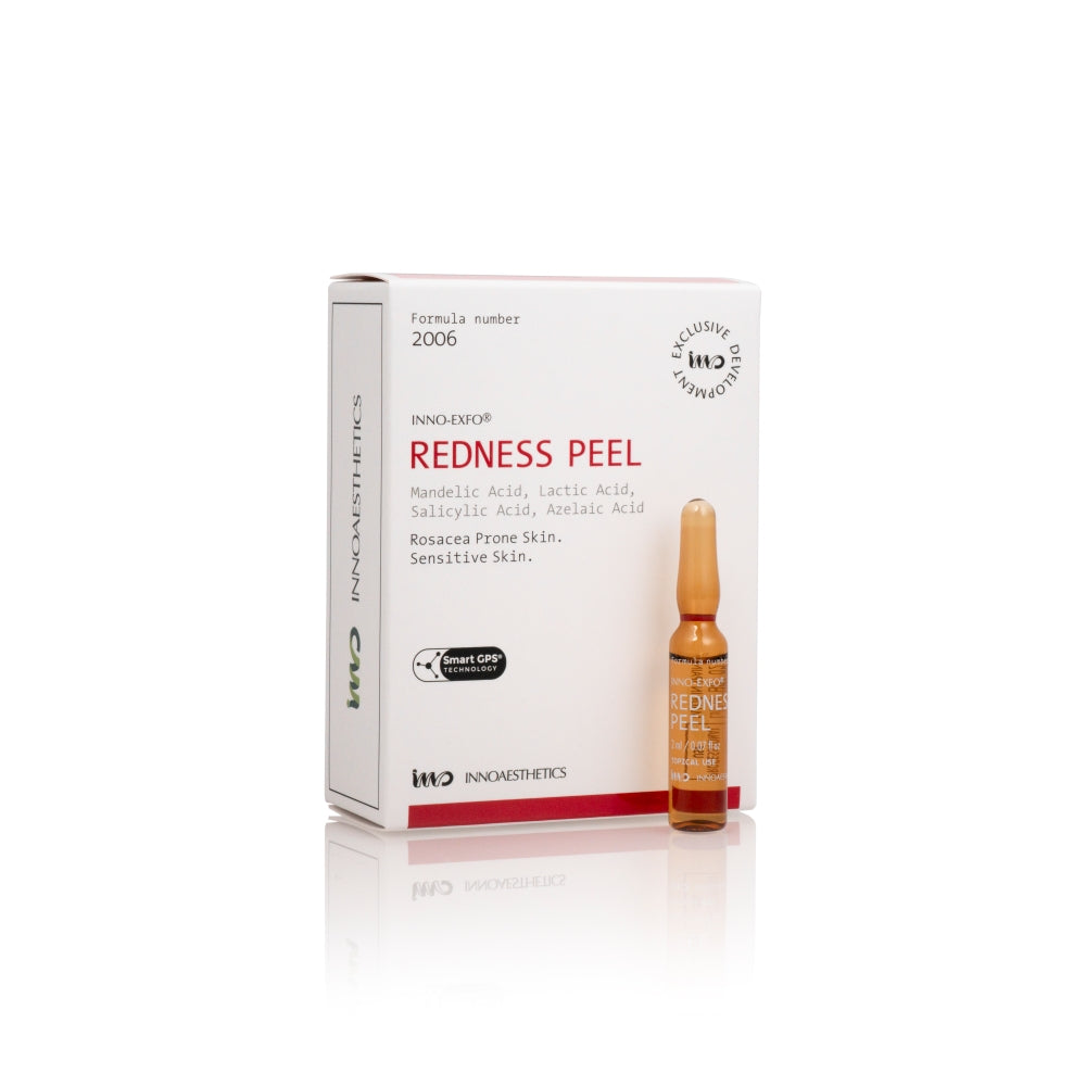 Peeling per pelli sensibili con capillari dilatati, in fiale Innoaesthetics Inno-Exfo Redness Peel 6 x 2 ml