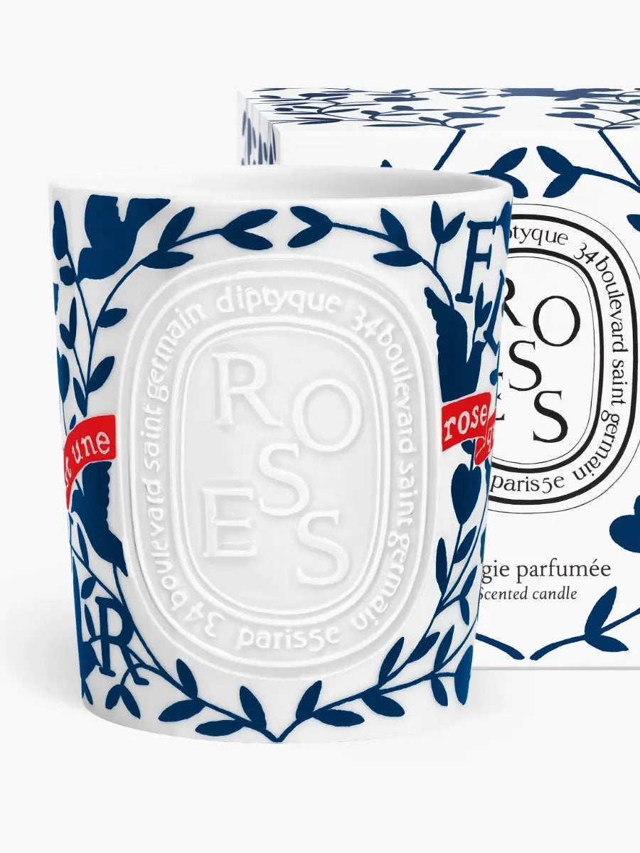 Diptyque Roses Valentinsdag-duftlys 600 GR. 