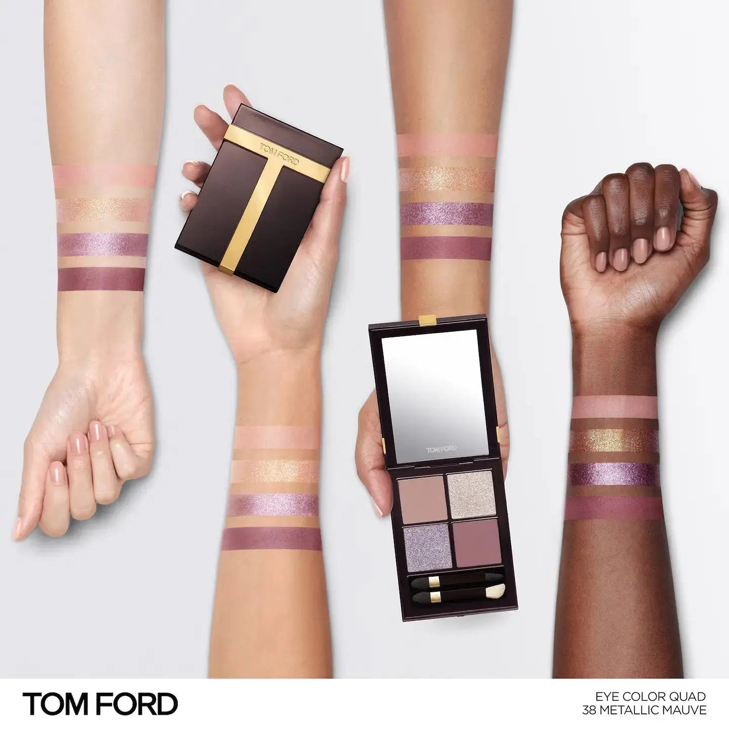 Tom ford Runway  Color Quad Poudre 38 Metallic Mauve