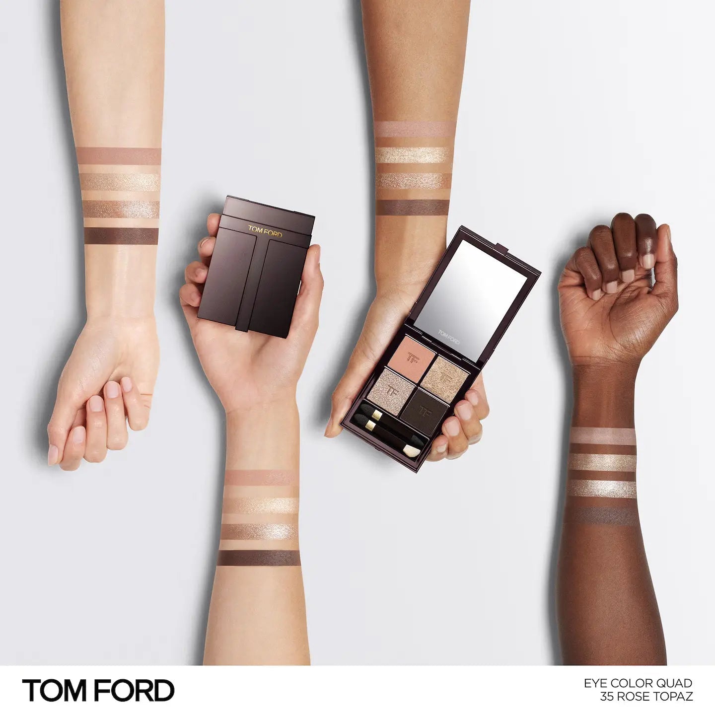 Tom Ford Runway Color quad Creme 35 Rose Topaz — Makeup Unisex