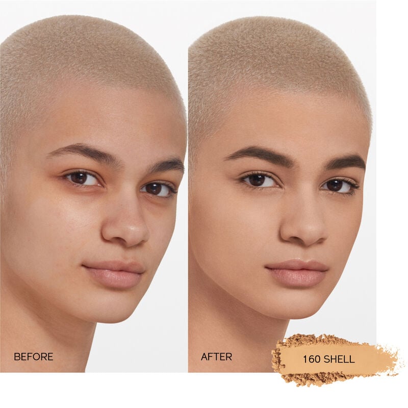 Shiseido Synchro Skin Self-Refreshing Custom Finish Powder Foundation — fondotinta in polvere 9 g · 160 Shell