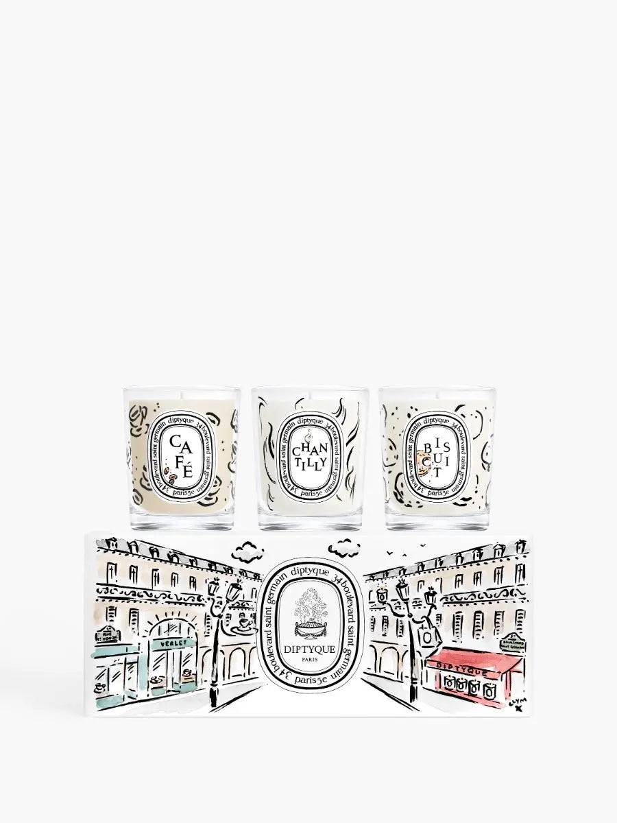 Diptyque Set Cafè ljus 3x70g