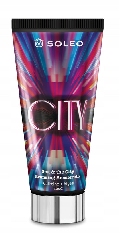 Crema abbronzante per solarium con caffeina e alghe Soleo City 150 ml