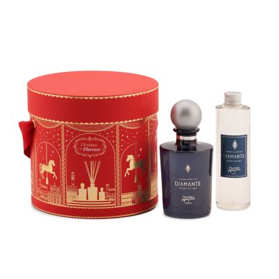 Teatro fragranze uniche Hatbox Geschenkset Diamante Sticks 250 ml + Nachfüllung 250 ml