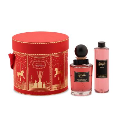 Teatro fragranze uniche Hatbox Coffret Cadeau Melograno Fiorentino Sticks 250 ml + Recharge 250 ml