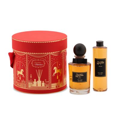 Teatterin ainutlaatuiset tuoksut Gift Set Hatbox Pure Amber Sticks 250 ml + Täyttö 250 ml