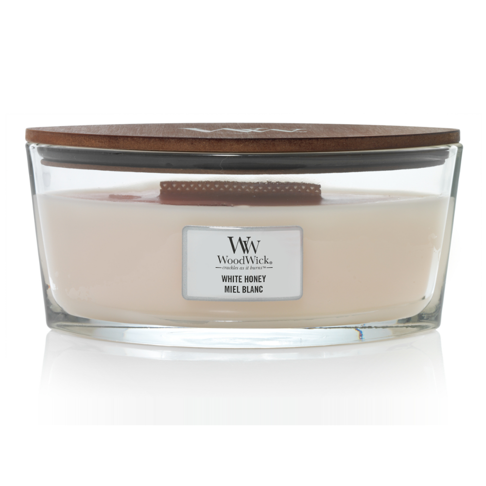 Woodwick Vela Miel Blanca 453 g