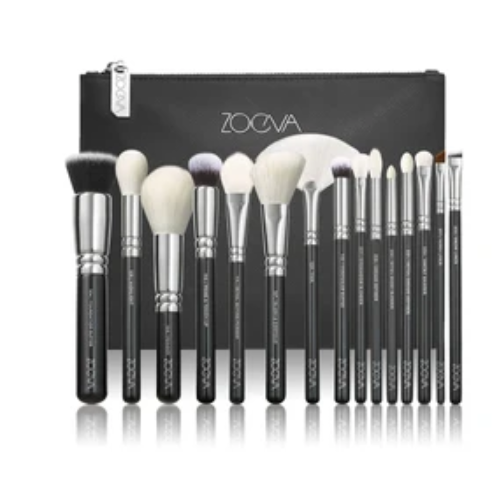 Ensemble de pinceaux ZOEVA Les Artistes argent 15 pcs