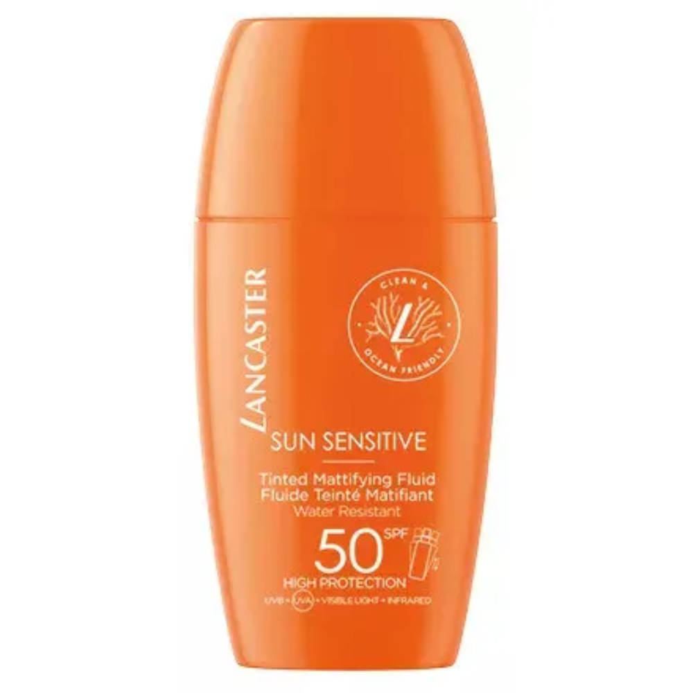 Lancaster Sun Sensitive Koloryzujący płyn matujący SPF 50 30 ml