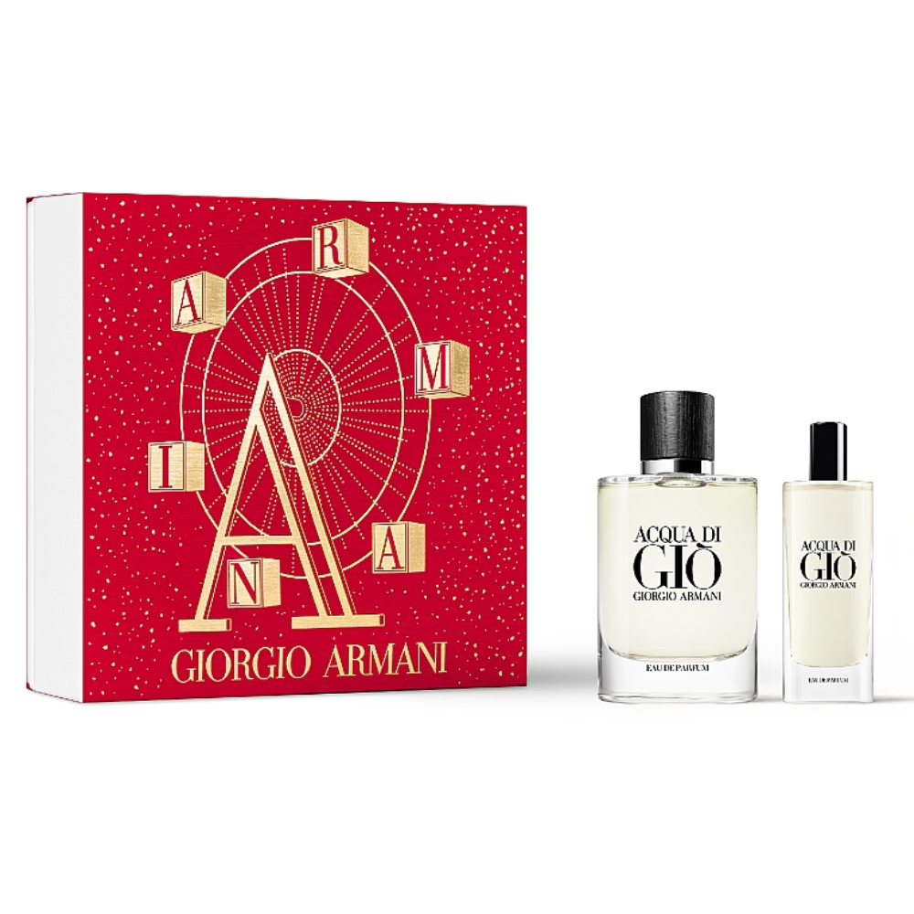 Armani Acqua di Gio Uomo Eau de Parfum Geschenkset EDP 75 ml und Miniatur EDP 15 ml - 75 ml