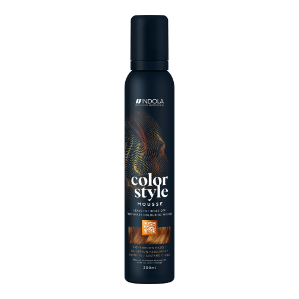 Indola Color Style Mousse väriaine 200ml vaaleanruskea