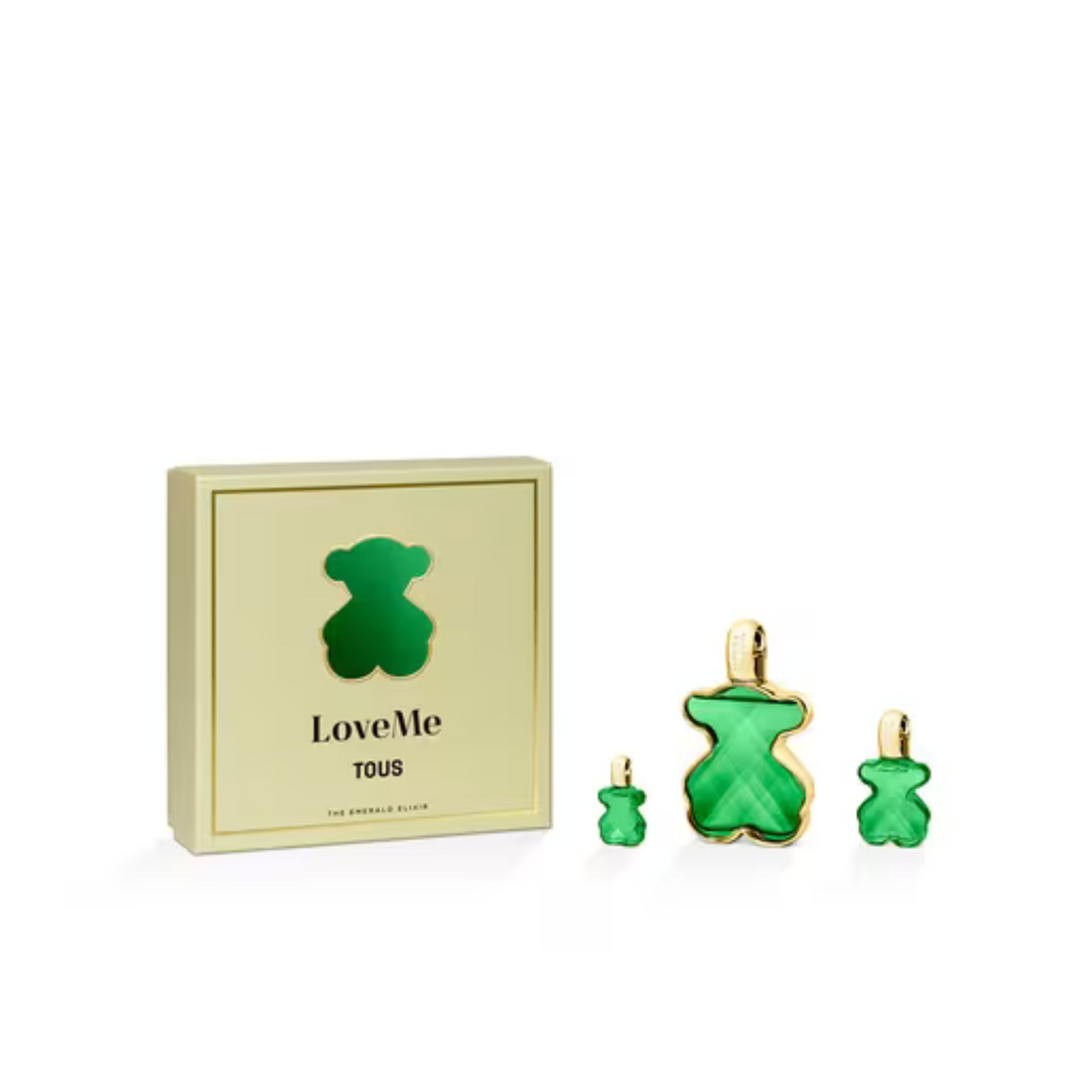 Tous Loveme The Emerald Elixir Pudełko na perfumy 3 sztuki