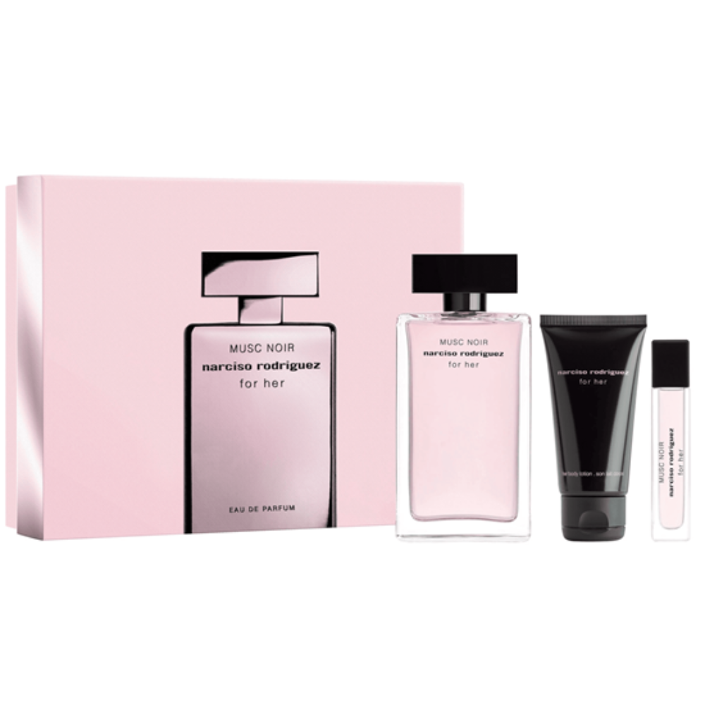 Set Narciso Rodriguez Musc Noir Edp 100 ml Körper 50 ml Mini 10 ml@