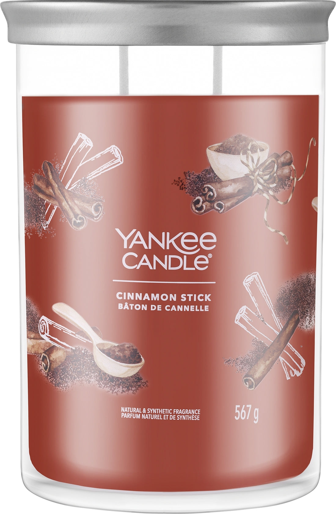 Candela profumata in bicchiere "Cinnamon Stick", 2 stoppini Yankee Candle Singnature 567 g