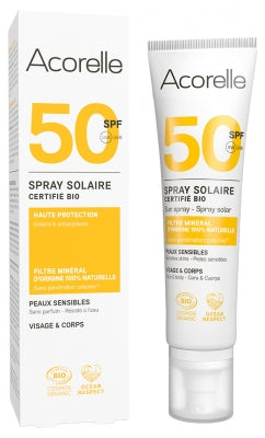 Acorelle سبراي شمس SPF50 100 مل — حماية شمسية للجسم