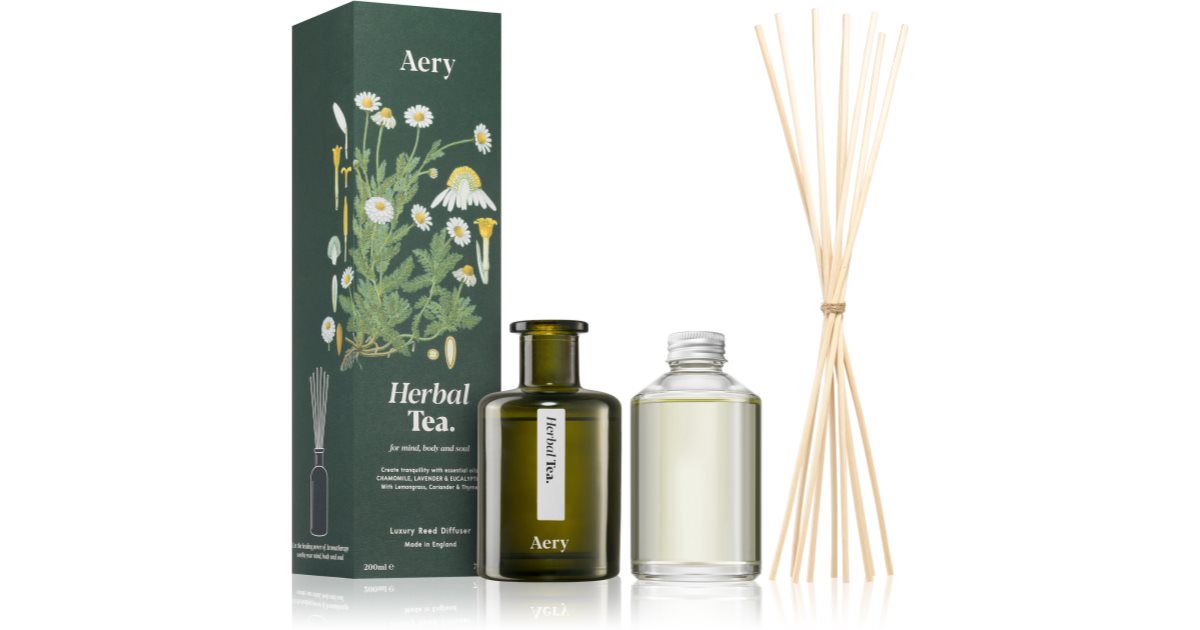 Aery Difuzor de aromă de ceai de plante botanice cu reumplere de 200 ml