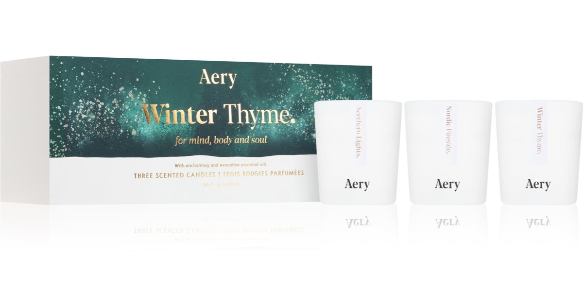 Aery Set de velas Winter Wonderland caja regalo 3x70 g