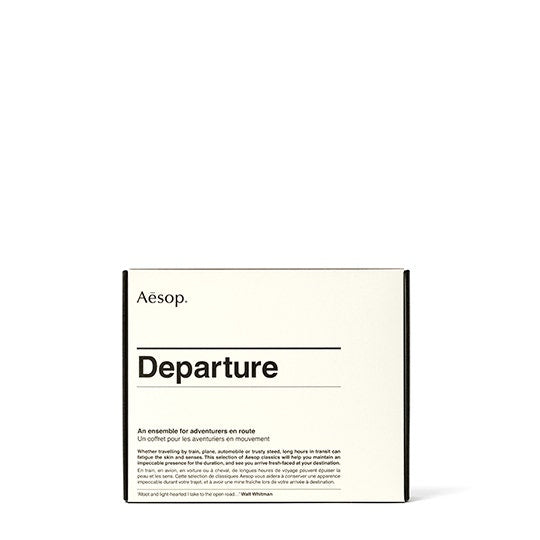 Aesop Travel kit for the departure of Aesop