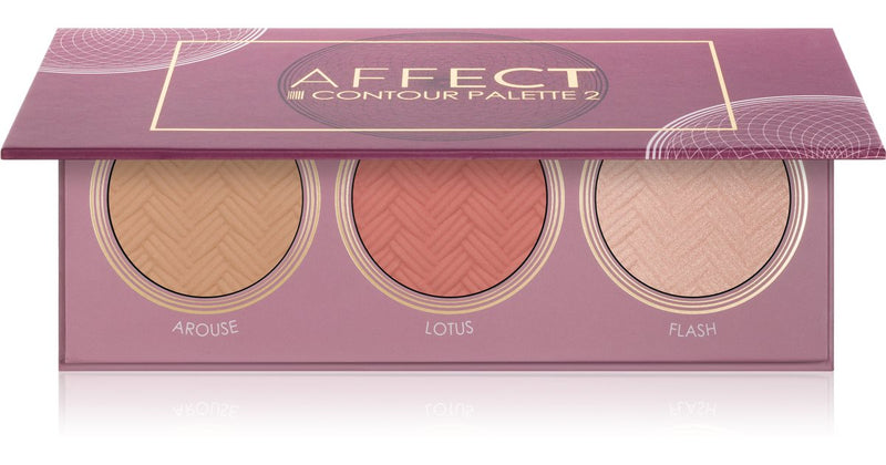Affect Contour Palette 2 iluminador, bronzeador e blush 3x5 g