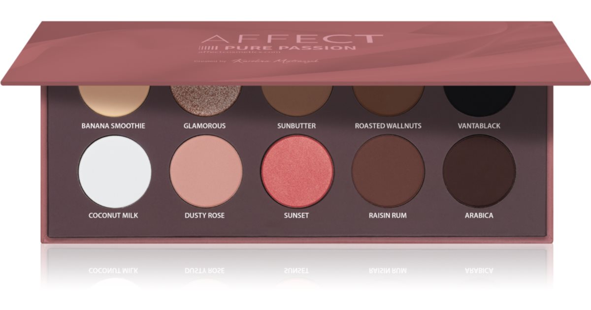 Affect Pressed Eyeshadow Palette Pure Passion 10x2 g