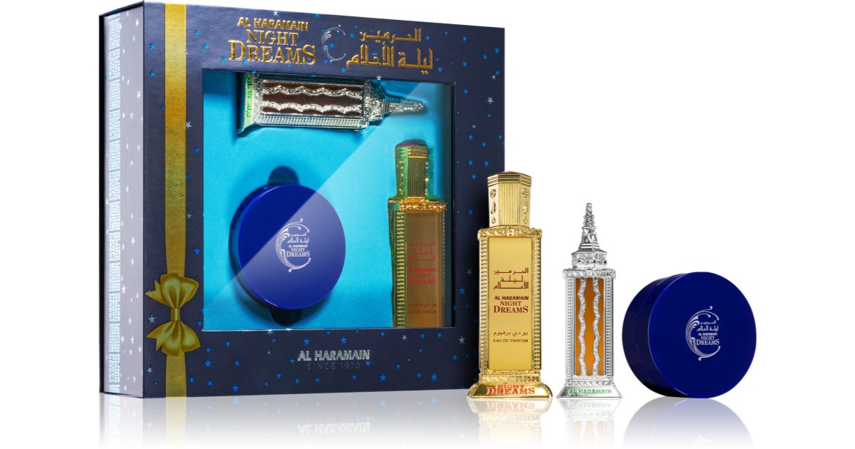 ギフトセット Al Haramain ナイト ドリームズ 60ml + 30ml + 40gr