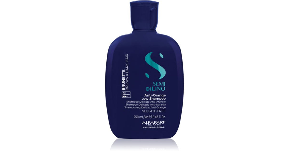 Alfaparf Milano Semi di Lino Brunette shampooing coloré neutralisant les nuances de laiton 1000 ml