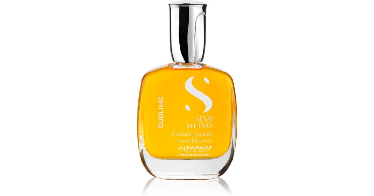 Alfaparf Milano Sublime 亚麻籽晶体保湿油，打造闪亮柔软的头发 50 毫升