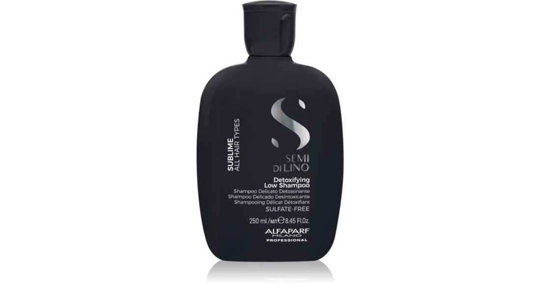 Alfaparf Milano Semi di Lino Sublime afgiftende rensende shampoo til alle hårtyper 1000 ml