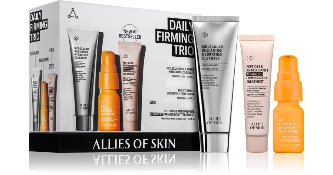 Allies of Skin مجموعة هدايا Daily Firming Trio قطعة واحدة