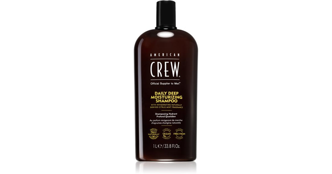 American Crew Daily Moisturizing Shampoo for menn 1000 ml