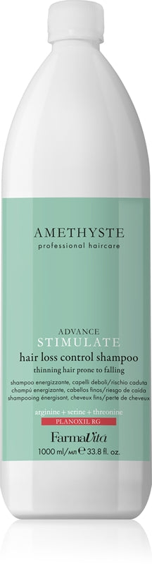 FarmaVita Amethyste Advance Stimulate shampoo rinforzante per capelli deboli con tendenza alla caduta 1000 ml