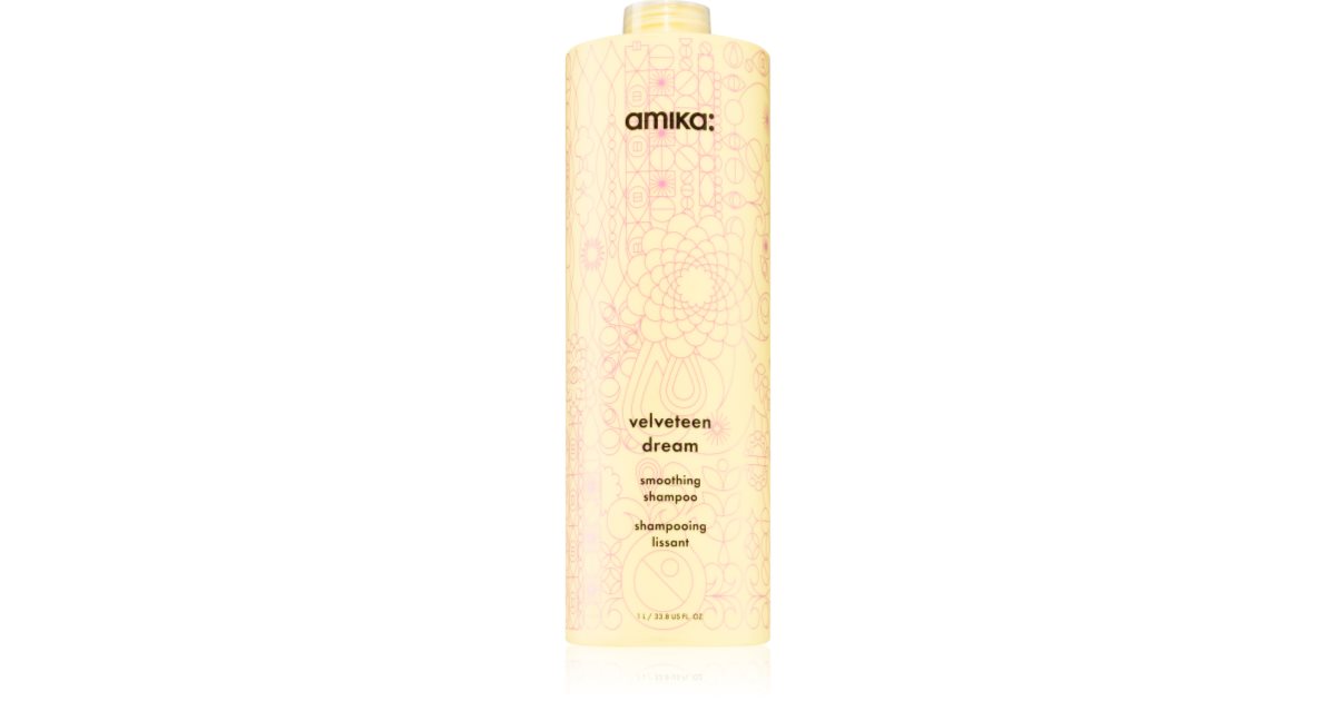 amika Feuchtigkeitsbeständiges Glättungsshampoo von Velveteen Dream, 1000 ml