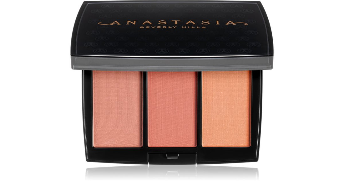 Anastasia Beverly Hills 블러쉬 트리오 블러쉬 컬러 팔레트 피치 러브 9g