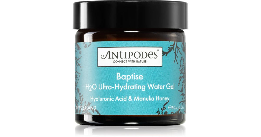 Antipodes Baptise H₂O Gel lätt fuktgivande kräm-gel för ansiktet 60 ml