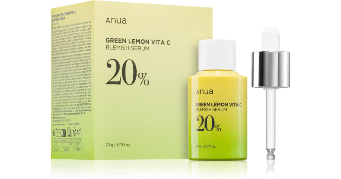 Anua Green Lemon maschera viso illuminante in tessuto antirughe 25 ml