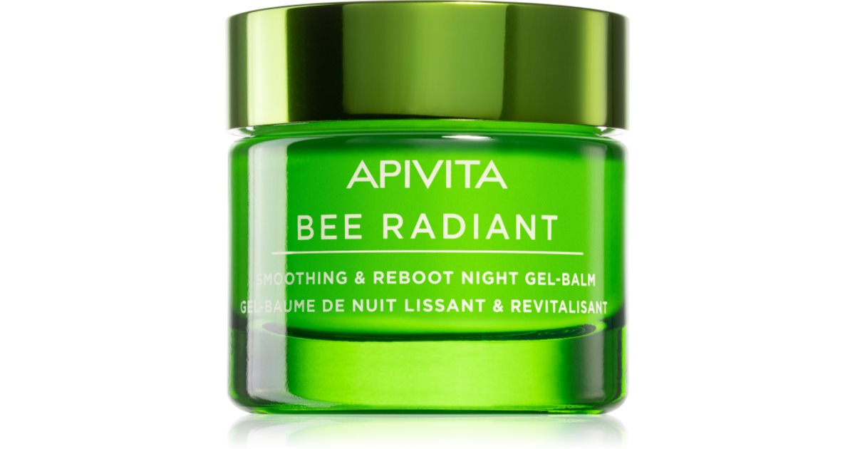 Apivita Bee Radiant reinigender und glättender Nachtgelbalsam 50 ml