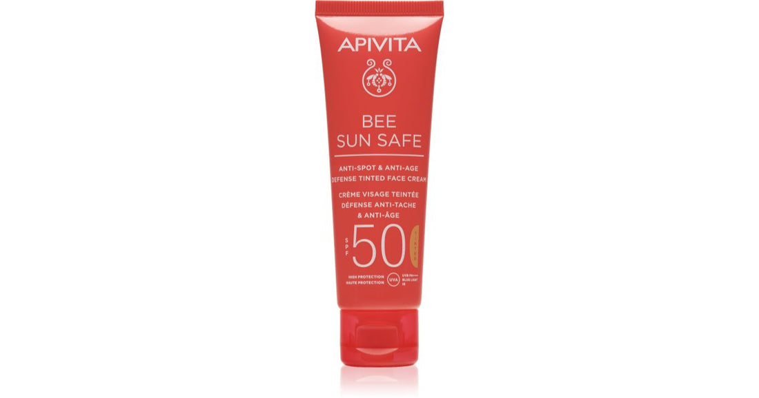 Apivita Bee Sun Crema protettiva colorata viso SPF 50 50 ml