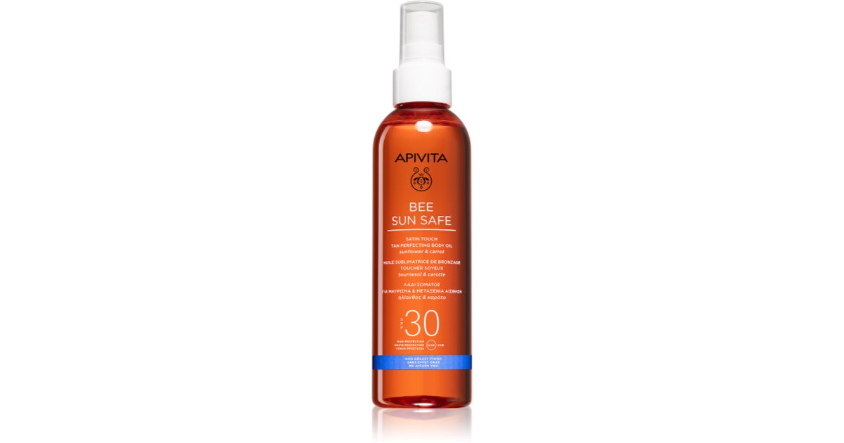 Apivita Bee Sun Huile Sûre au Toucher Satiné SPF30 200 ml