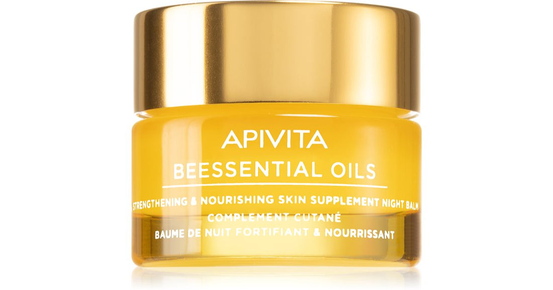 Apivita Beessential Oils 강화 및 영양 나이트 밤 밤 15 ml