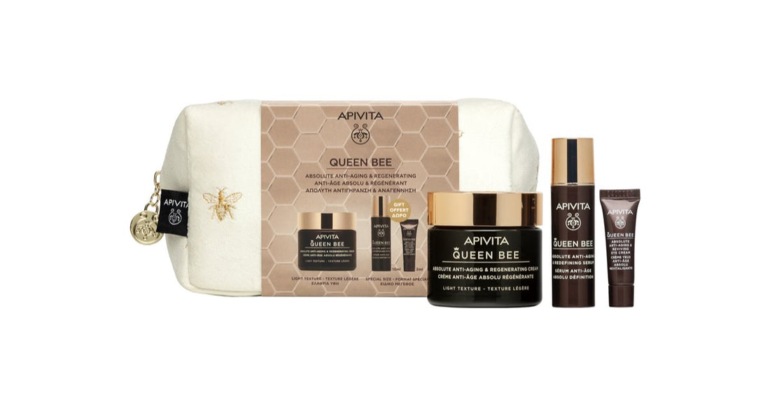 Apivita Queen Bee (Light Texture) Gavepose Julegavesæt (anti-aging)