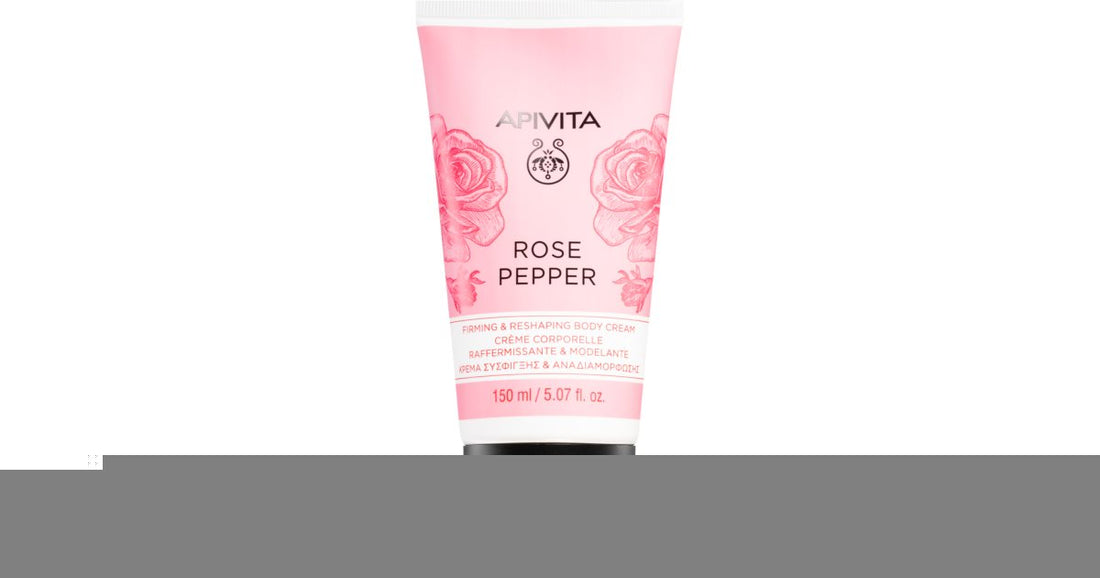 Apivita Straffende Körpercreme mit rosa Pfeffer, 150 ml