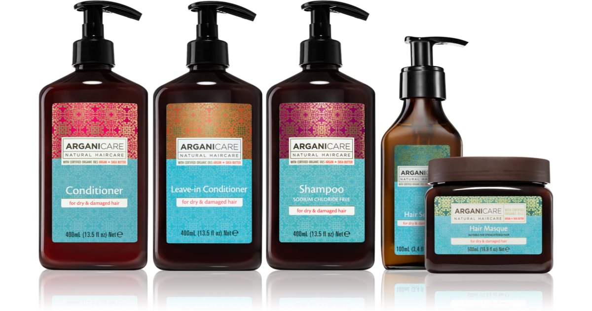 Arganicare Olio di Argan e Burro di Karitè confezione regalo(per capelli secchi) 1 pz