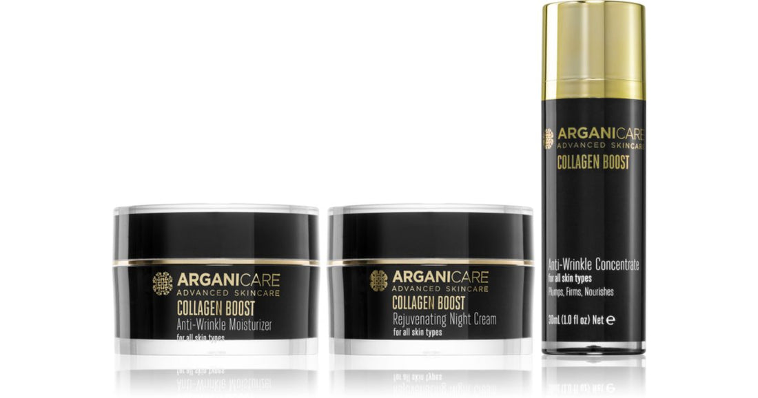 Kit Arganicare Collagen Boost Set per la cura del viso 3 pz