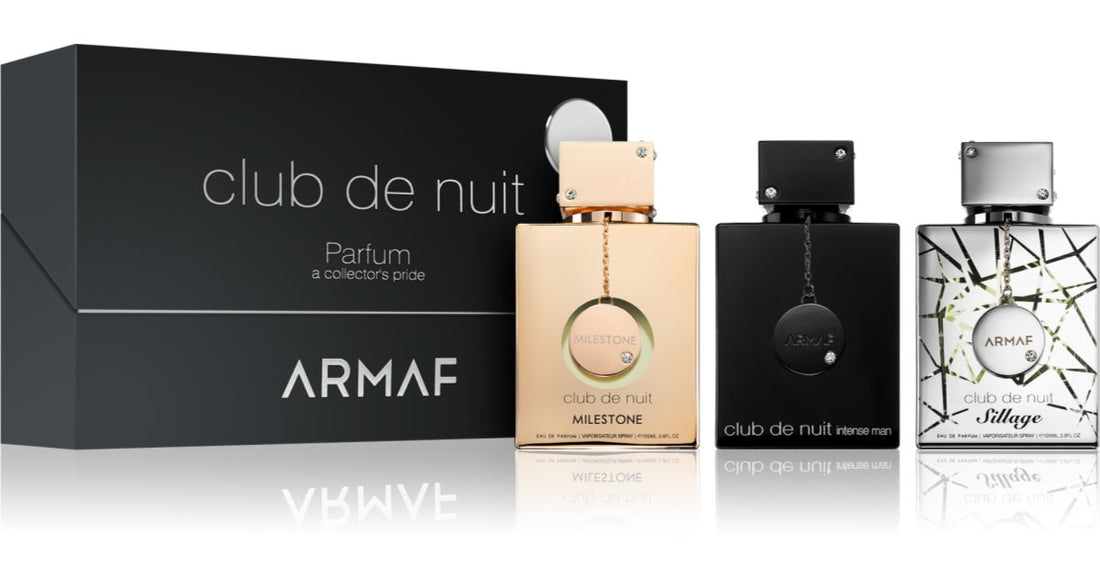 Armaf Club de Nuit Man Intense, Sillage, Milestone подарочная упаковка для мужчин унисекс 3x30 мл