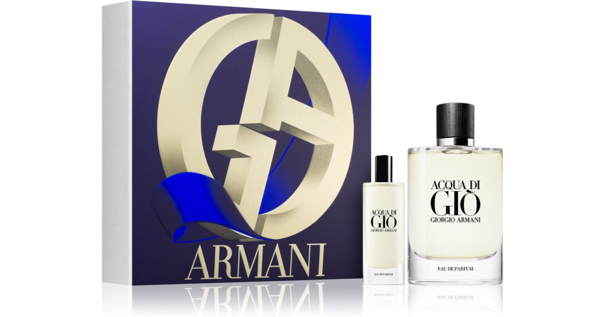 Armani ماء عطر أكوا دي جيو 125 مل + 15 مل ماء عطر للرجال