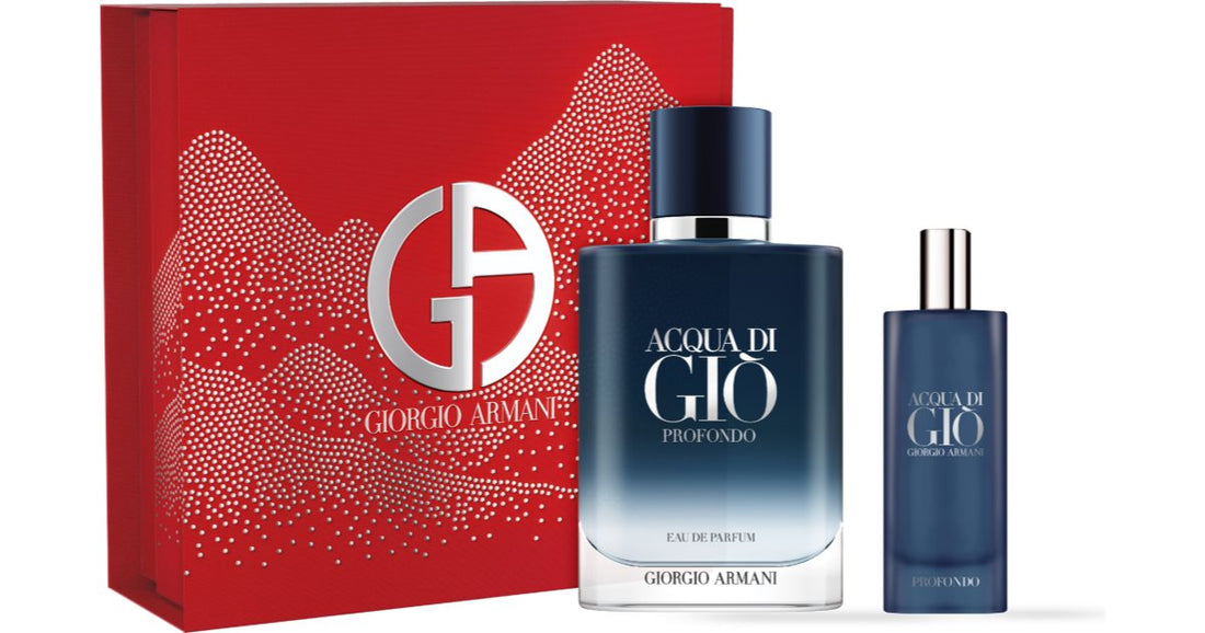 Armani Acqua di Giò Profondo κουτί δώρου για άντρες Eau de Parfum 100 ml + άρωμα ταξιδιού 15 ml